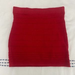 Charlotte Russe | Size Small | Red Bodycon Mini Skirt